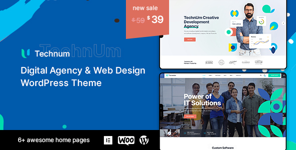 Technum | Digital Agency & Web Design WordPress Theme
