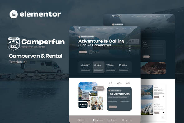 Camperfun - Campervan & Rental Elementor Template Kit