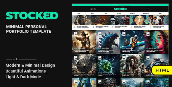 Stocked - Personal Portfolio HTML Template