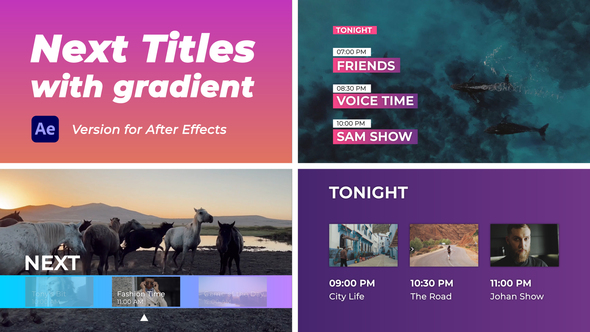 Next Titles with Gradient