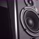 Music Speakers with Vibrating Bass Woofer Slowly Turning Around - VideoHive Item for Sale
