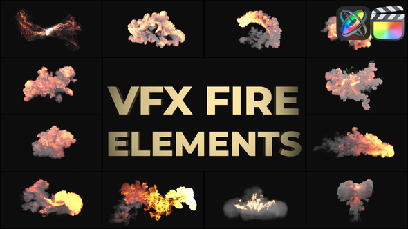 VFX Fire Elements for FCPX alt