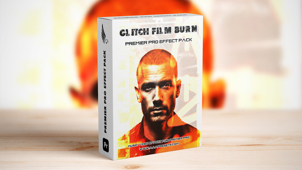 Dynamic Film Burn & Glitch Transitions Pack for Premiere Pro