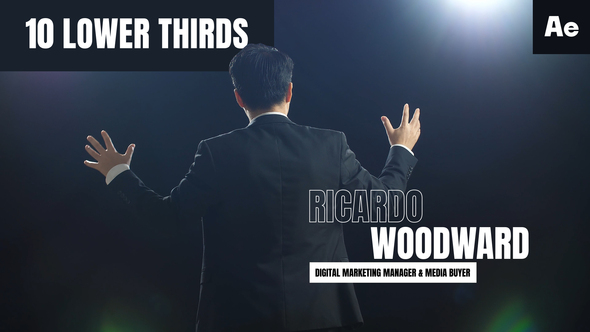 10 Corporate Lower Thirds - After Effects alt