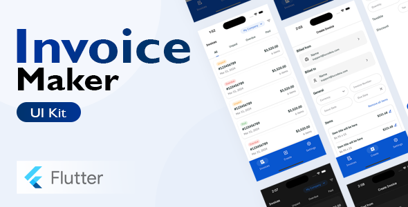 Lucodeia Invoice Maker - Flutter UI Kit