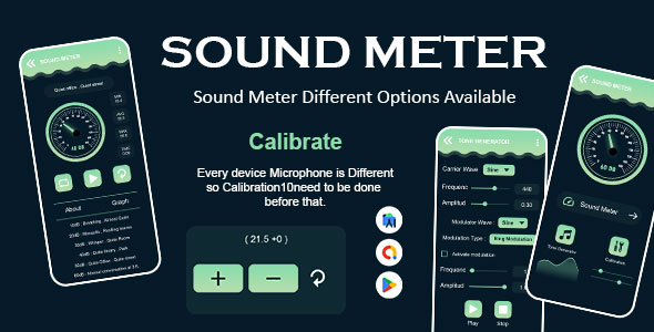 Sound Meter – Decibel Meter – Tone Generator – Noise Detector – Frequency Audio Generator