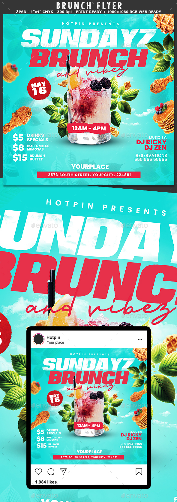 Brunch Graphics, Designs & Templates | GraphicRiver