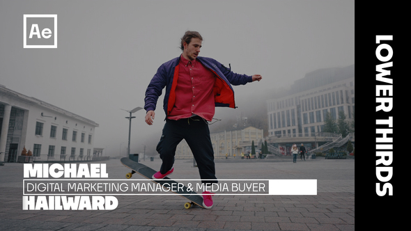 10 Minimal Lower Thirds for After Effects alt