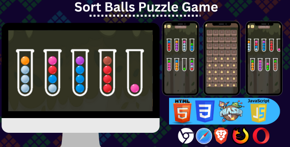 Sort Balls Puzzle Html 5 Game (Phaser 3)