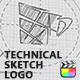Technical Sketch Logo for Final Cut Pro - VideoHive Item for Sale