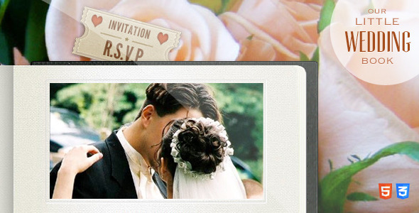 Our Little Wedding Book - HTML5 Template