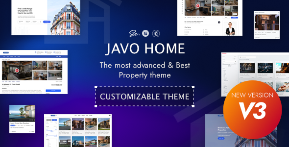 Javo Home - Real Estate, Property WordPress Theme