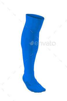 blue soccer sock