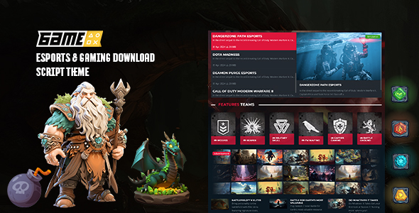 Xgame - Esports & Gaming Download Script Theme.