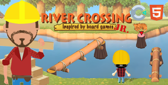 River Crossing JR (HTML5 Game - Construct 3)