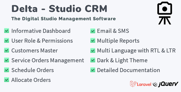 Delta – The Digital Studio CRM Software