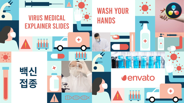 Virus Medical Explainer Scenes for DaVinci Resolve