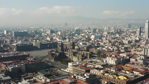 Aerial View of Mexico City