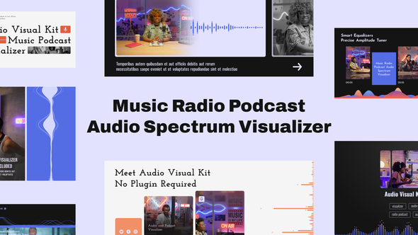 Music Podcast Audio Spectrum Visualizer