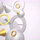 Gold and white metal geometric shapes - VideoHive Item for Sale