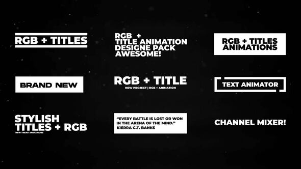 RGB Rhythm Titles | Final Cut Pro