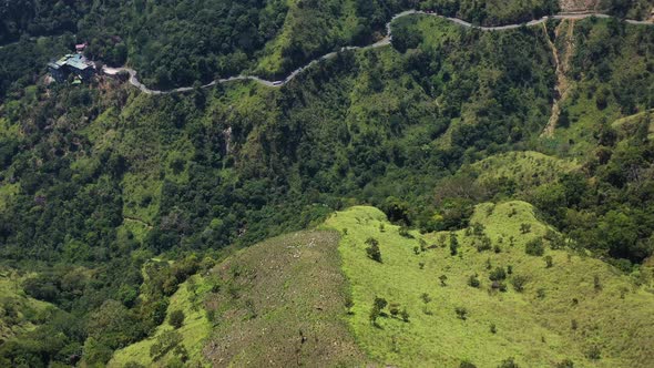 Aerial view of Little Adam's Peak, Ella, Sri Lanka