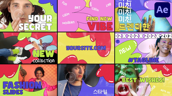 Colorful Liquid Slides for After Effects alt