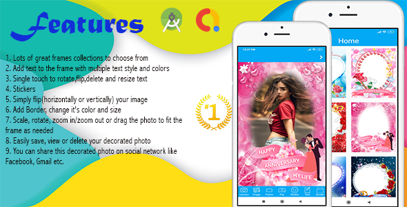 Anniversary Photo Frames Creator(Supported android 14 and SDK 34 )