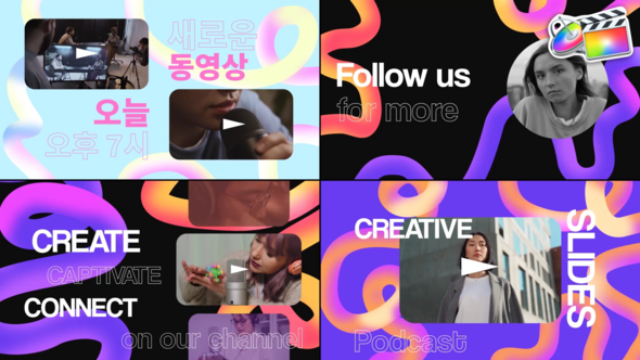 Creative Podcast Slides for FCPX alt