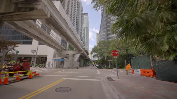 City Scene Miami Fl Brickell 4k 60fps