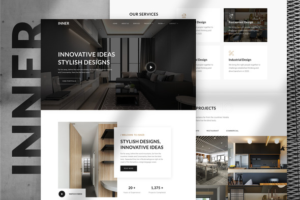 Inner – Interior Design & Architecture Template Kit