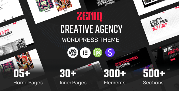 Zeniq - Creative Agency & PortfolioTheme + RTL