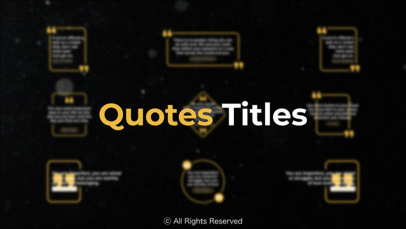 Quotes Titles | Premiere Pro