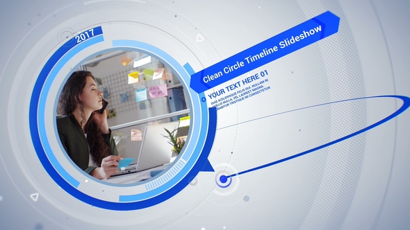 Corporate Clean Circle Timeline alt