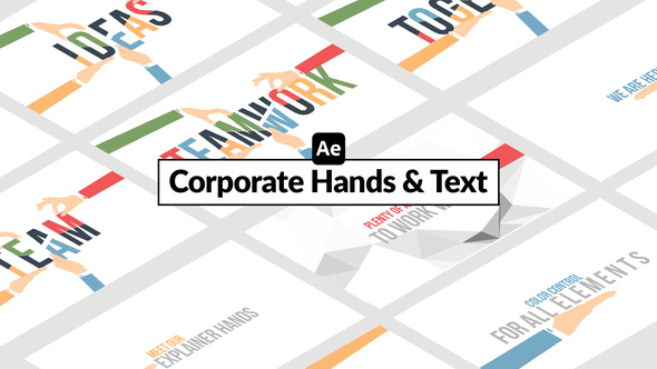 Corporate Hands & Text alt