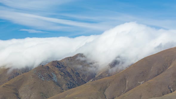 New Zealand Mountain Landscape Time Lapse