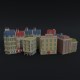 Cartoon renaissance city buildings Polygonal Style - 3DOcean Item for Sale