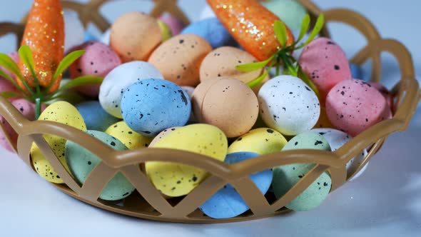 Colorful Traditional Celebration Easter Paschal Eggs