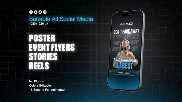 Poster, Event Flyers, Stories, Reels alt