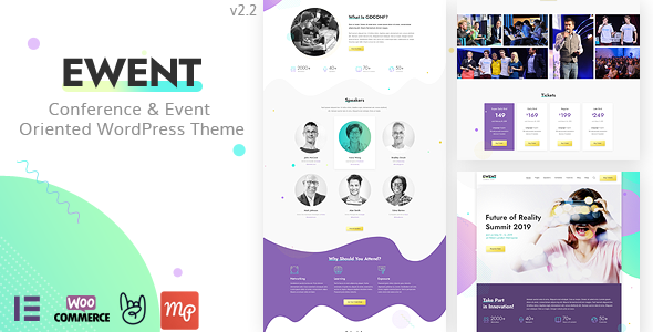 Ewent - Conference & Event Oriented WordPress Theme