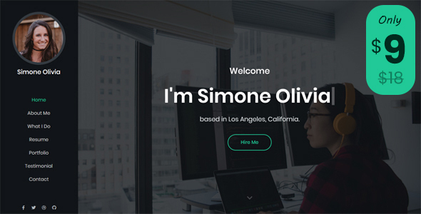 Simone - Personal Portfolio Template