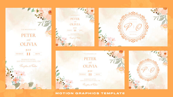 Wedding Invitation Intro | Mogrt