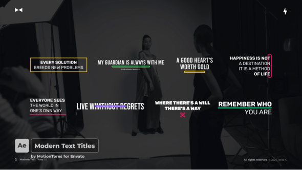 Modern Text Titles 2.0 \ AE alt