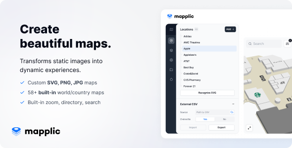 Mapplic - Custom Interactive Map Plugin