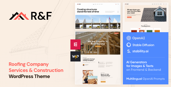 R&F - Roof & Floor WordPress Theme