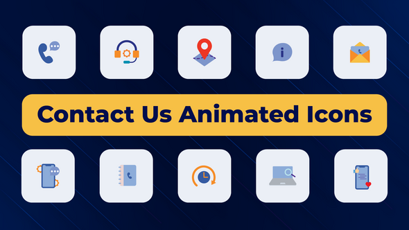 Contact Us Animated Icons