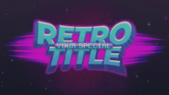 Pixel Retro Title & Logo
