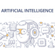 Artificial Intelligence Doodle Banner - GraphicRiver Item for Sale