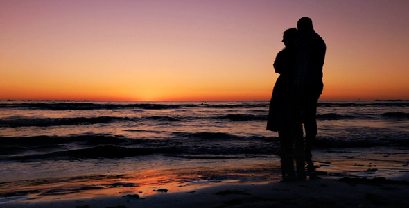 Lovers On The Beach