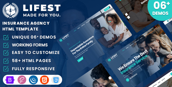 Lifest - Insurance Agency HTML Template